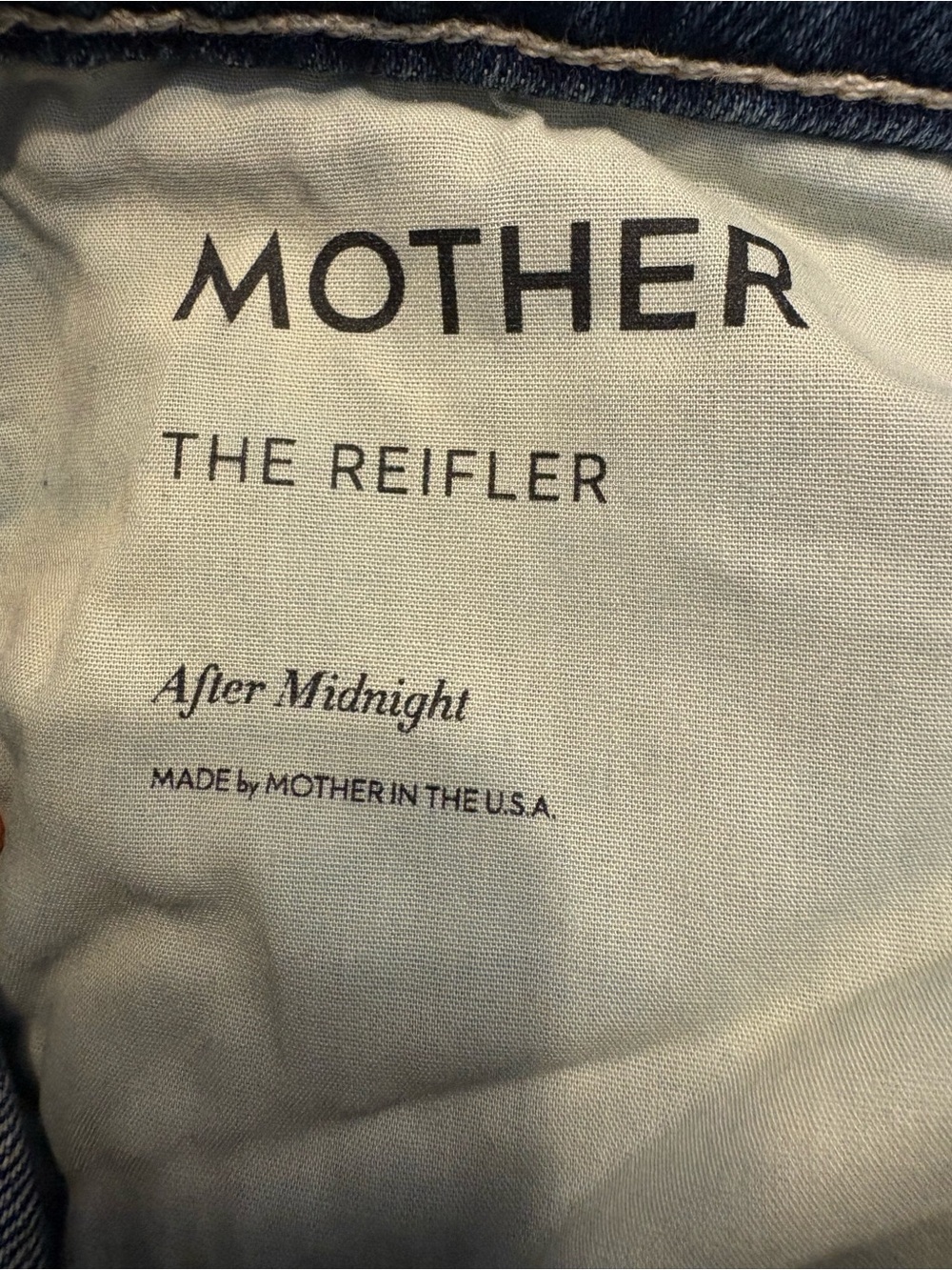 Mother the Reifler After Midnight 100% Cotton Size 34 - Picture 9 of 11